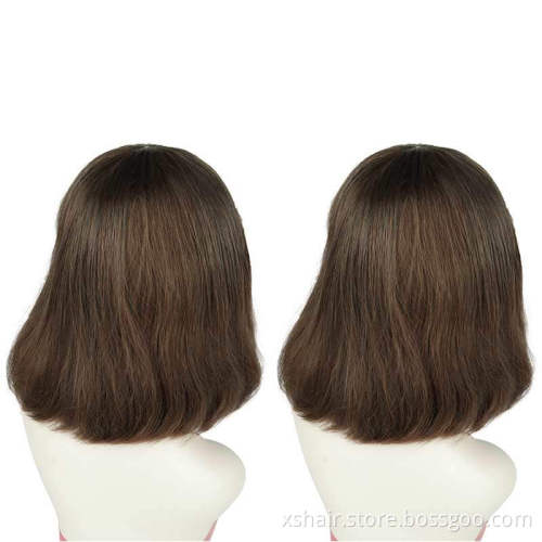 2021 hot sale machine made short human hair wigs straight none lace cheap bob wig